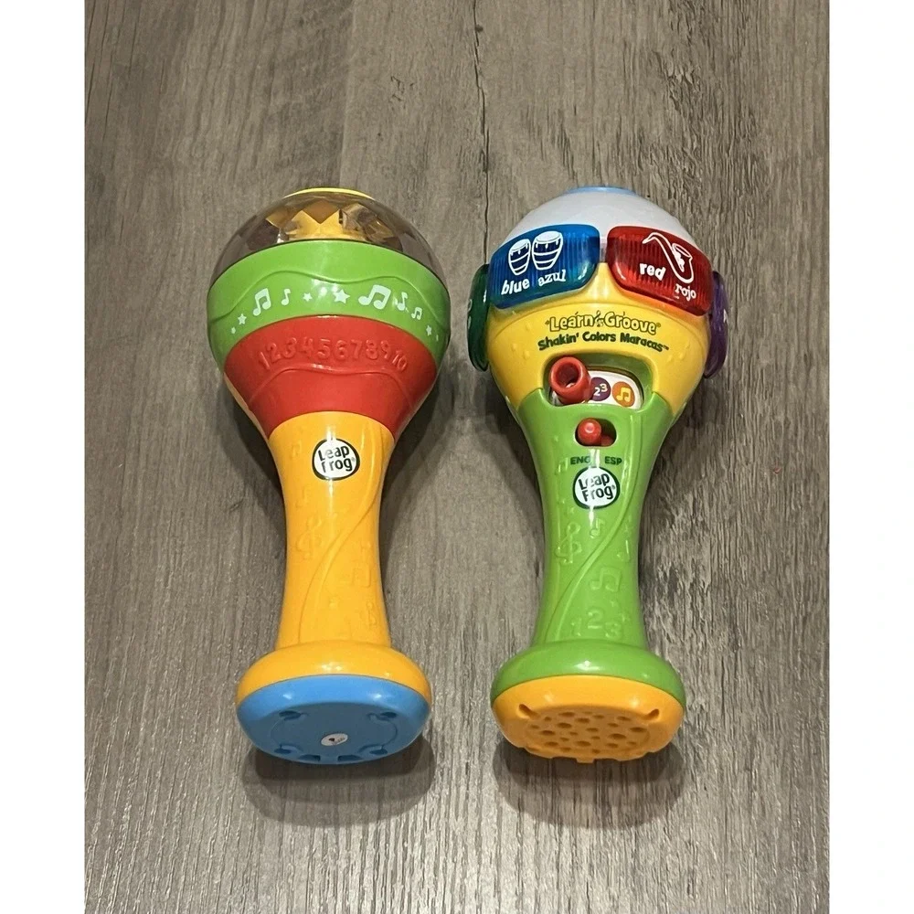 Leap Frog Learn & Groove Shakin' Colors Maracas Interactive Spanish Very Good Co